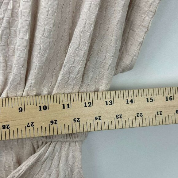 NWT Free People Beach Women's XS Belted Wide Leg Jumpsuit Neutral Beige V-Neck - Picture 9 of 16